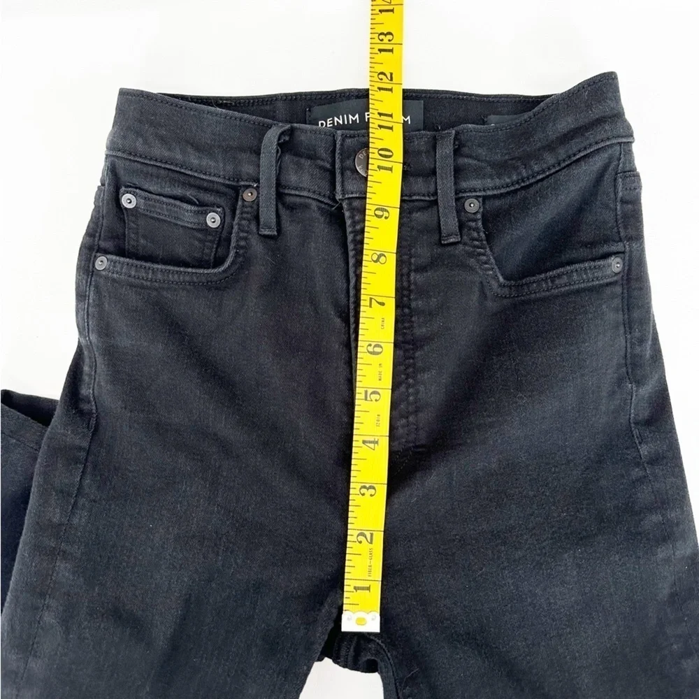 Denim Forum Women's Jeans Lola High Rise Skinny Black size 25